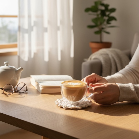 5/$25 Elegant Multicolor Crochet Bath Coasters - Picture 4 of 9